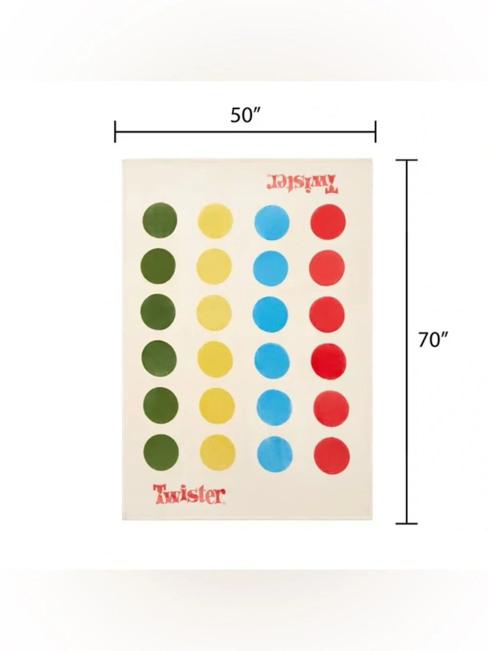Twister Licensed Classic Boxed Board Game Silk Touch Throw, 50
